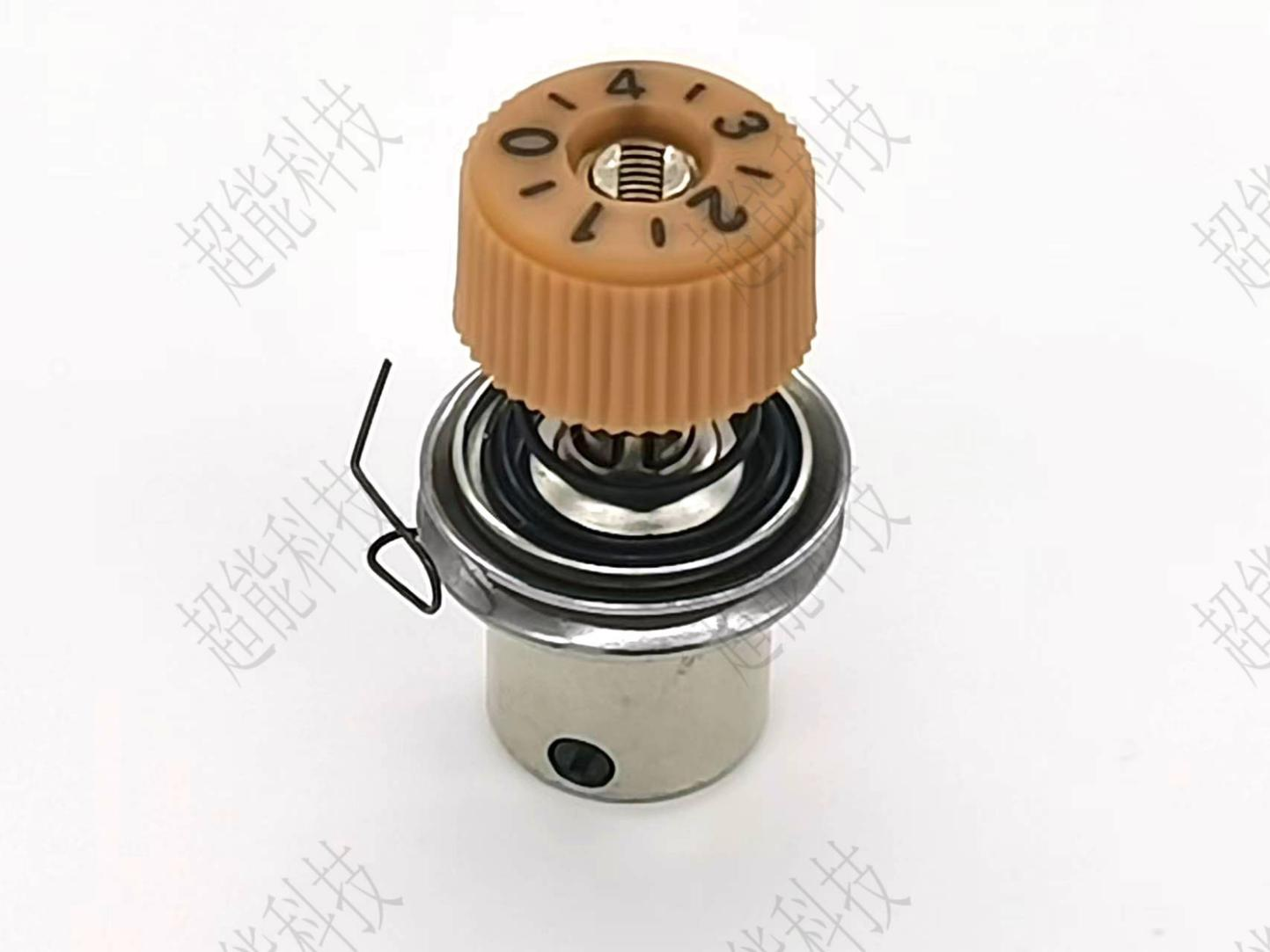 550夹线器组件橘黄有字